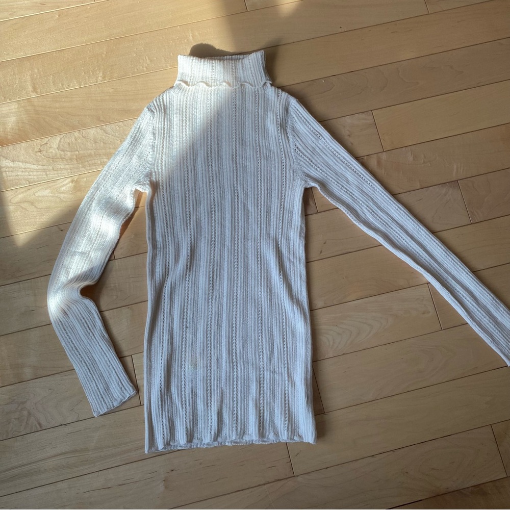 Misha and Puff : Fluted Lace Turtleneck Top